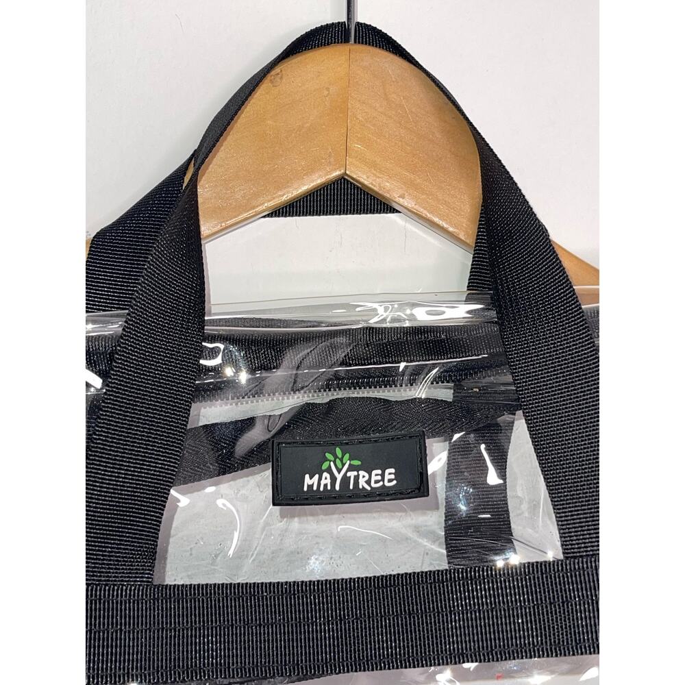 MAYTREE Clear Bag for Stadium Events Tote Bag with Reinforced Straps